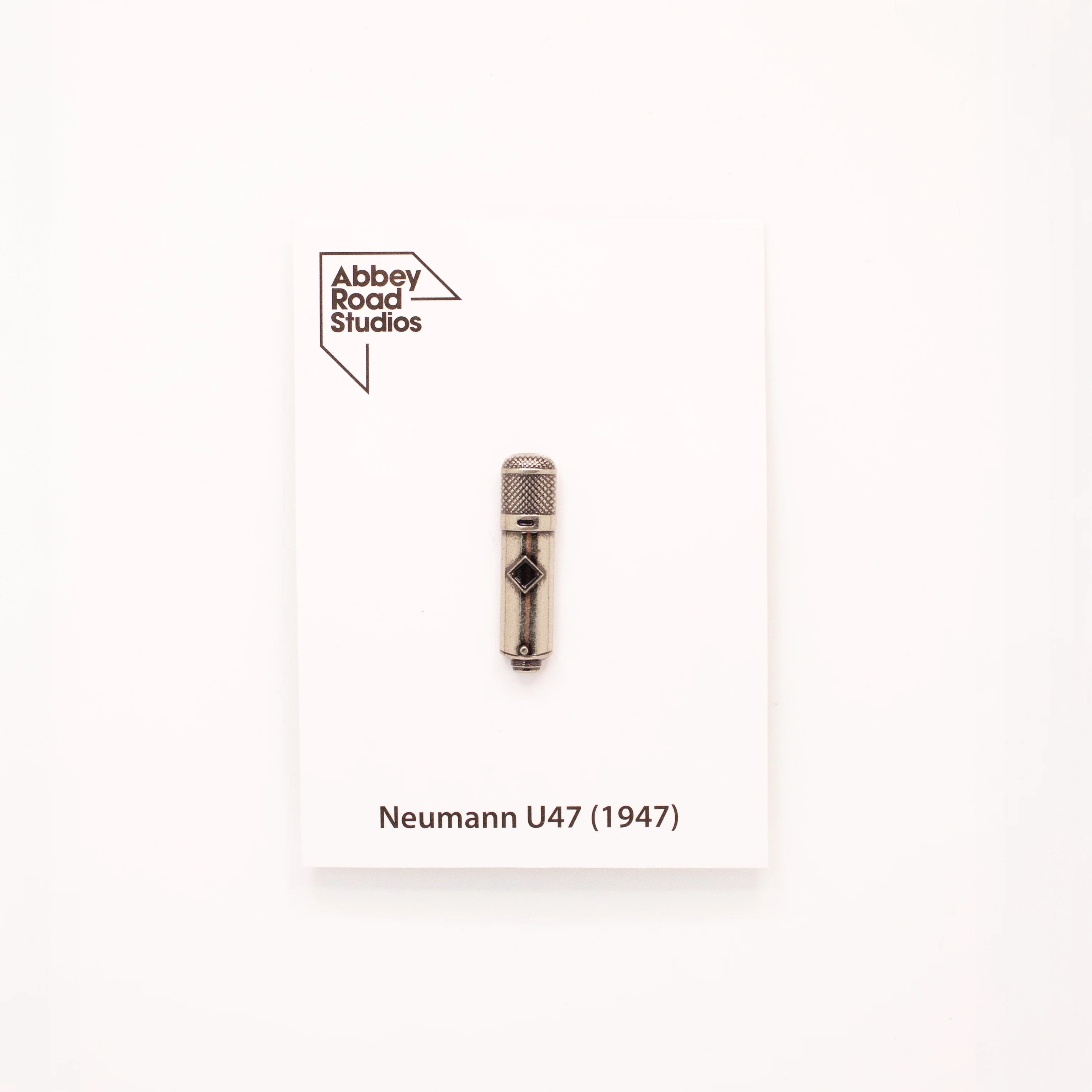 Abbey Road Studios Microphone Pin Badge