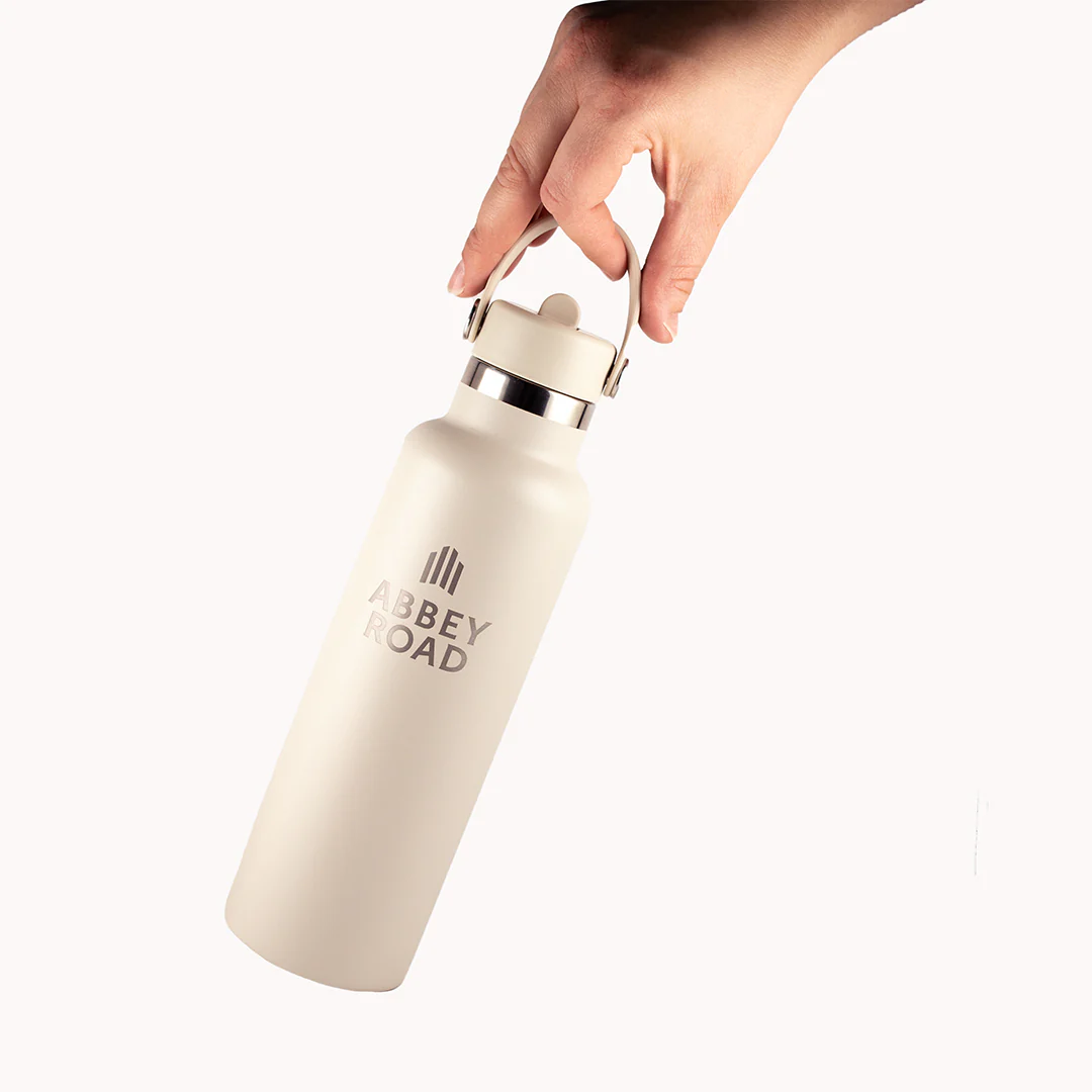 Abbey Road x Hydro Flask 621ml Standard Mouth with Flex Straw Cap – Oat - Image 3