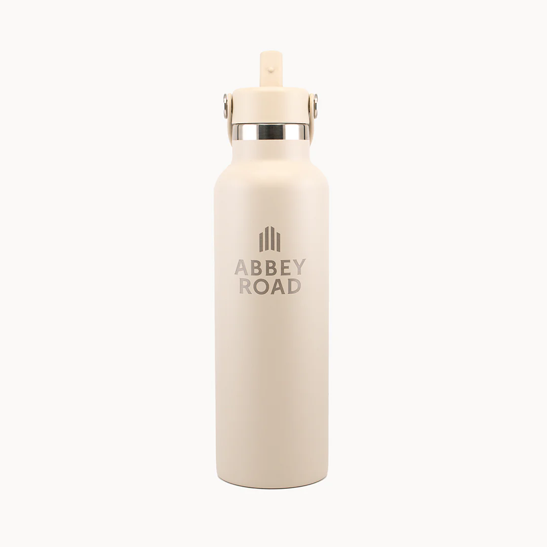 Abbey Road x Hydro Flask 621ml Standard Mouth with Flex Straw Cap – Oat - Image 4