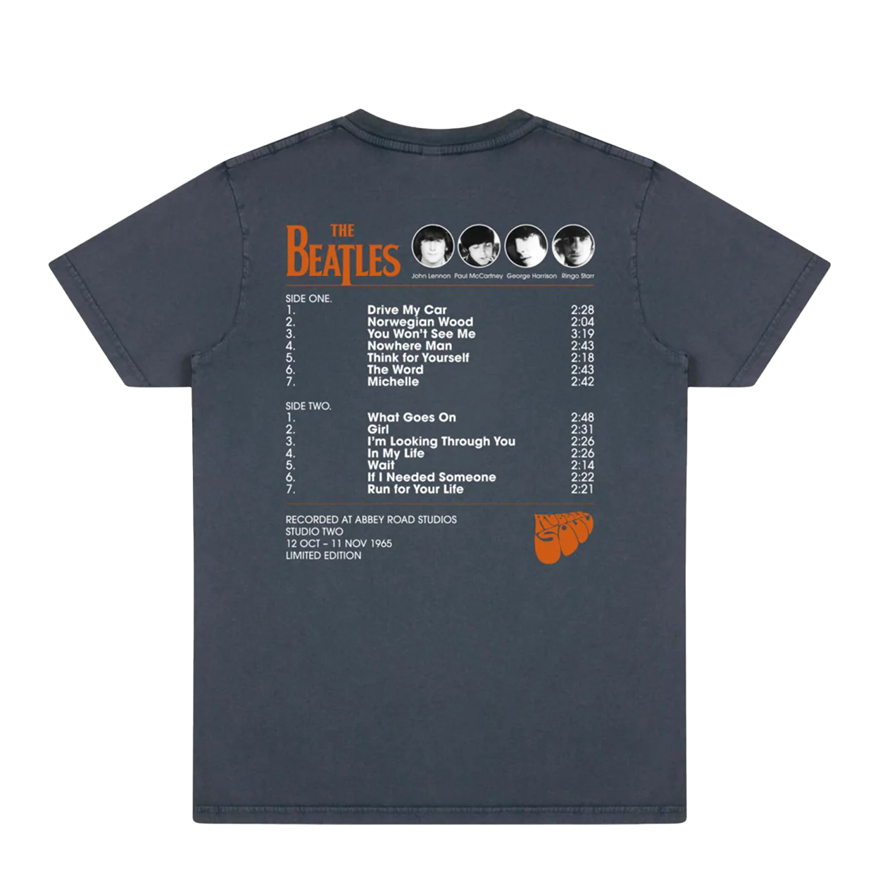 The Beatles Rubber Soul 60th Anniversary T-Shirt - Image 2